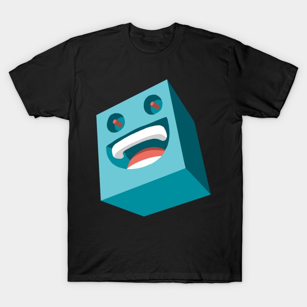 Block head T-Shirt by JayWillDraw